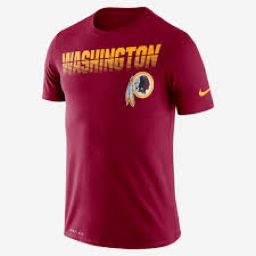 Nike Red and Yellow Graphic Tee
